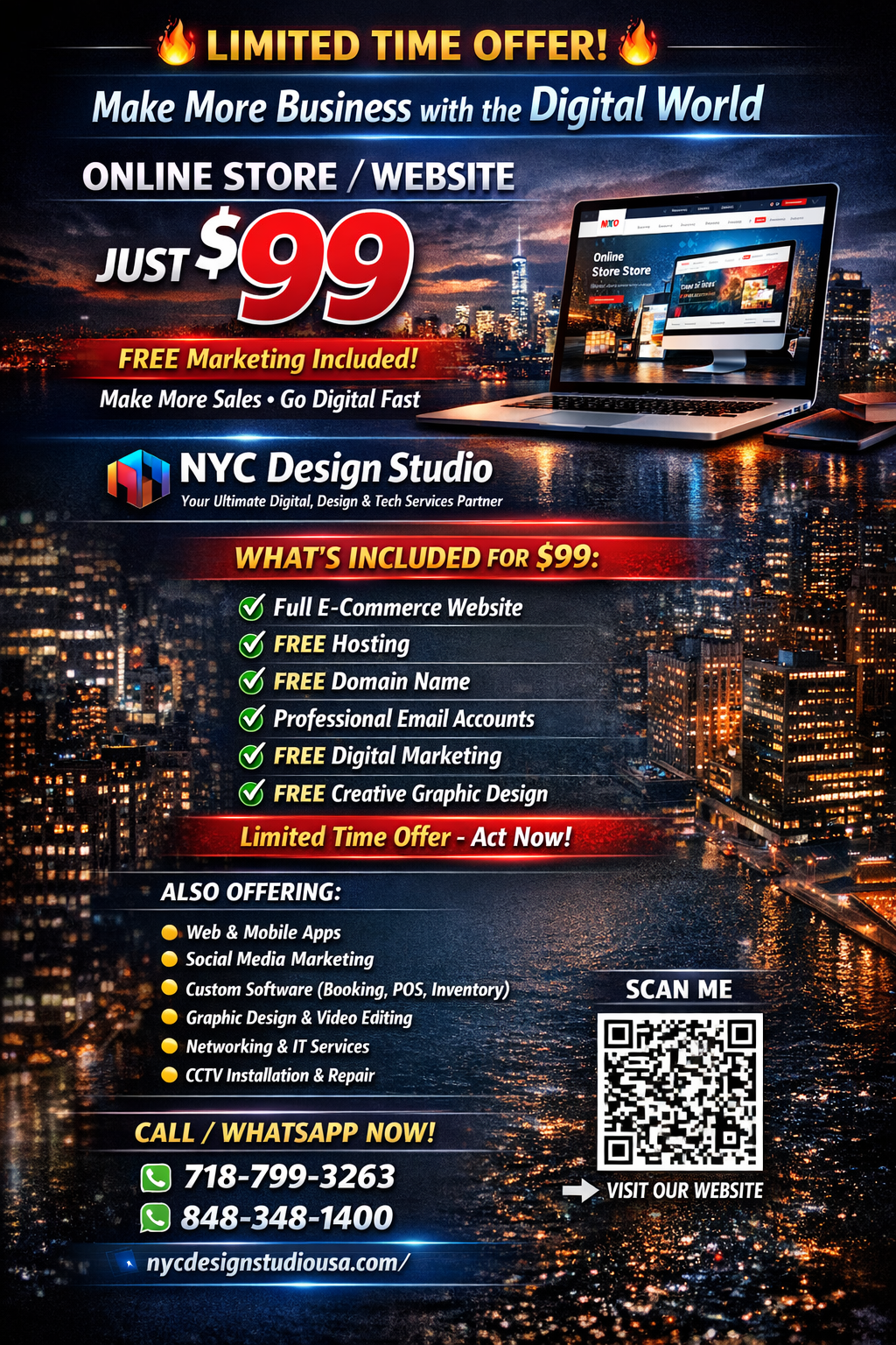 NYC Design Studio $99 Special Offer